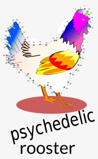 Free Psychedelyc Rooster - Clip Art #4533914