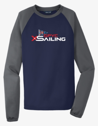 Sport-wick Raglan Colorblock Crewneck - Long-sleeved T-shirt #4535502