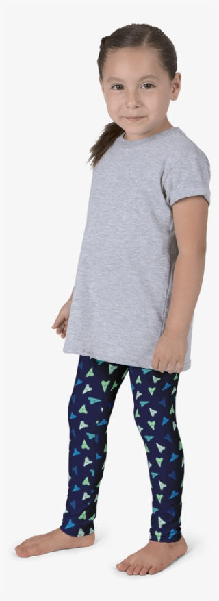 Shark Teeth / Hearts Kid's Leggings - Leggings #4535741