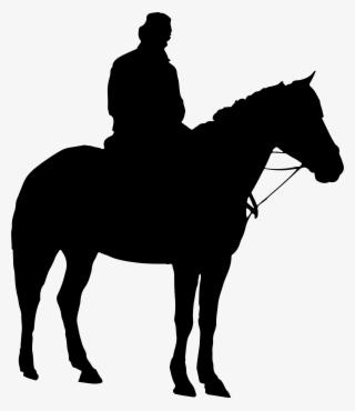 This Free Icons Png Design Of Man On Horseback Silhouette #4536160