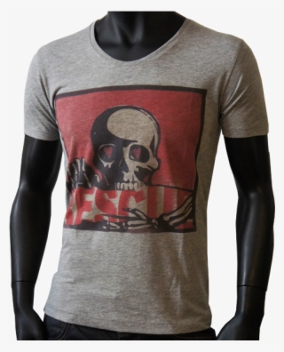 T-shirt Gris Chine - Long-sleeved T-shirt #4536483