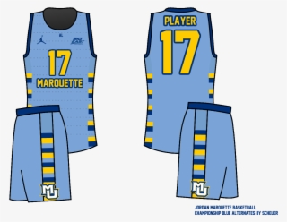 These Uniforms Use The Same Template As The Other Two - Marquette Jerseys #4537970