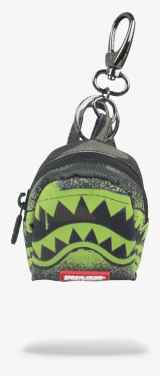 Sprayground- Camo Glow In The Shark Keychain Keychain - Sprayground Keychain Glow In The Shark #4539364