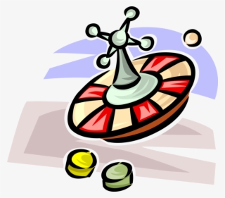 Vector Illustration Of Casino Gambling Games Of Chance - Roulette #4541531