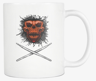 Skull And Drumsticks - Mug #4542944