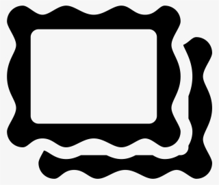 This Icon Is Of Two Squares Placed Over Each Other - Art Gallery Icon Png #4544917
