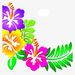 Hawaiian Flower Clipart Hawaiian Flower Clip Art Tropical - Hawaiian Clipart Png #4546654