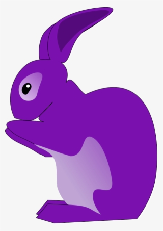Purple Bunny Clipart - Rabbit Clip Art #4548038