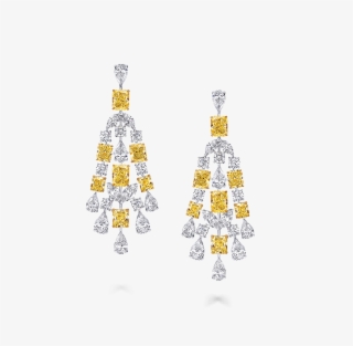 A Pair Of Graff High Jewellery Yellow And White Diamond - Earrings ...