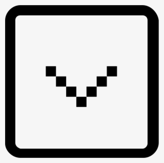 Slide Arrow Down Px Comments - Pixel Images Black And White #4549418