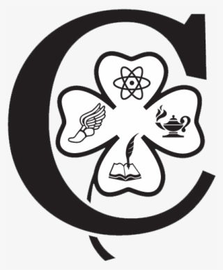 Cloverdale High School - Dtc Blue Logo Note Cards #4552585