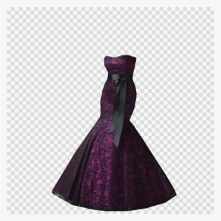 Black And Purple Goth Wedding Dress Clipart Wedding - Icon Money Bag Png #4553242