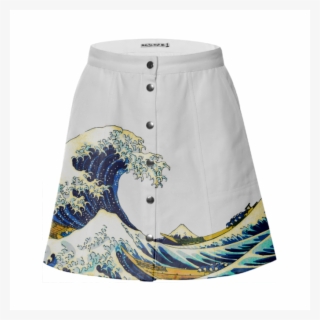 The Great Wave Off Kanagawa Skirt $75 - Wave T Shirt #4553638