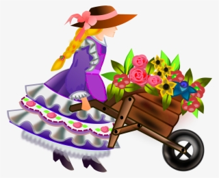 This Free Icons Png Design Of Wheelbarrow With Flowers #4556291