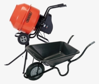 Draper 160l Cement Mixer & Contractors Wheelbarrow - Wheelbarrow #4556827