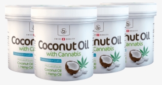 4 X Coconut Oil With Cannabis For Skin Use - Millilitre #4559431