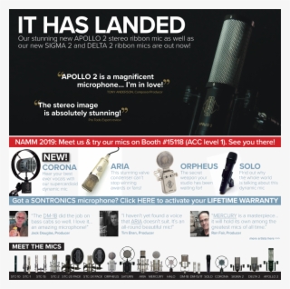 Sontronics - British Design - World Class - Home Page - Sontronics #4561144