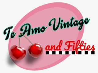 Te Amo Vintage And Fifties - Custom Red Cherries Shower Curtain #4563000