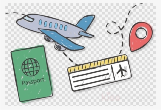 Travel Icon Png Clipart Airline Ticket Travel Computer - Boletos De Avion Dibujos #4563911