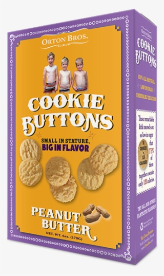 Orton Brothers Cookie Buttons Box Design, Front View - Sandwich Cookies #4565044