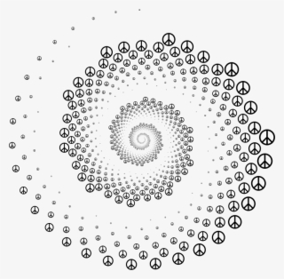 Peace Sign Whirlpool - Peace Signs Throw Blanket #4565050