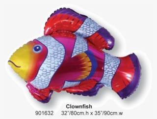 Clownfish - Clownfish Shaped 26" Foil Balloons (2 Pack, 1 Of Each #4567588