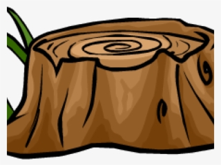 Cartoon Tree Stump - Tree Stump Clipart #4572435