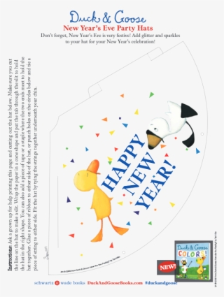 Add Glitter And Sparkles To Your Hat For Your New Year's - Duck & Goose Colors - Board Book #4572996