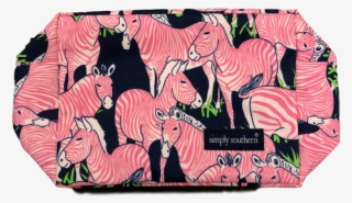 Simply Southern Pink Zebra Cosmo Bag - Simply Southern Zebra Lunch Bag/pink #4573605
