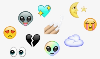 Emojis Emoji Uñas Aliens Luna Tumblr Tumbler Caritas - New Type Of Emojis #4574526