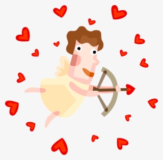 Vector Illustration Of Cupid God Of Desire And Erotic - 00410561.png Shower Curtain #4575143