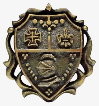 Jj Shield Cross Fleur De Lis Gladiator Helmet Knight - Emblem #4575770