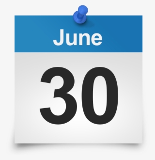 June 30 Calendar Icon Png #4578461