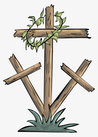 Christian Cross Crown - Good Friday Cross Clipart #4579613