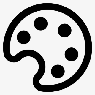 Paint Palette Icon - Paleta Icon #4582844