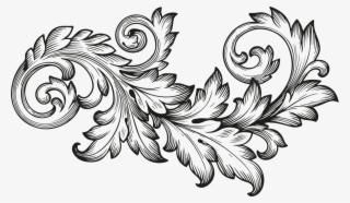 Vintage Baroque Ornament Png #4583121