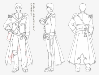 1boy Armor Belt Character Sheet Coat Epaulettes From - Sketch #4584621