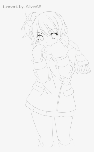 Winter Anime Lineart #4584785