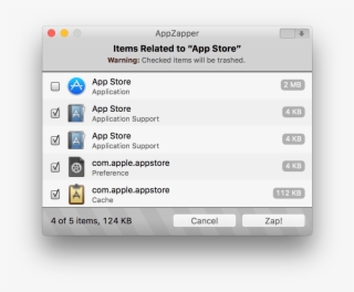 Icon To The Appzapper Window And Un-checked The First - Appzapper #4584883