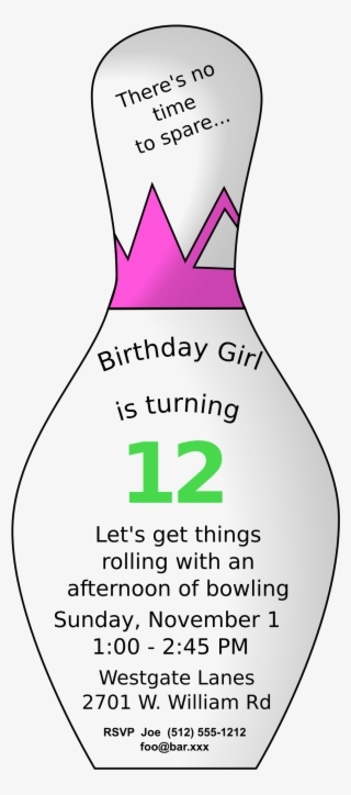 This Free Icons Png Design Of Girls Bowling Party #4585246