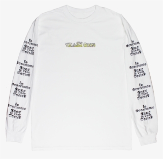 Everything Okay White Longsleeve T-shirt - Yellow Days Merch #4585247