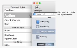 The Styles Drawer Showing The Three Kinds Of Styles - Paragraph #4585926