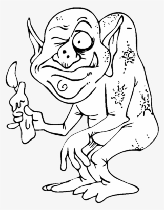 Goblin Coloring Page - Kid Coloring Pages Goblin Halloween #4585992