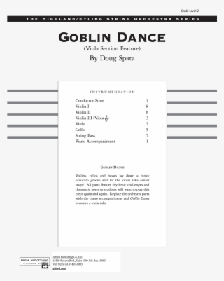 Goblin Dance Thumbnail Goblin Dance Thumbnail Goblin - Apollo Suite Violin Sheet Music #4586499