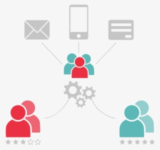 Audience Segmentation Icon Showing Division Of Users - Segmentación De Mercado Fondo Transparente #4587081