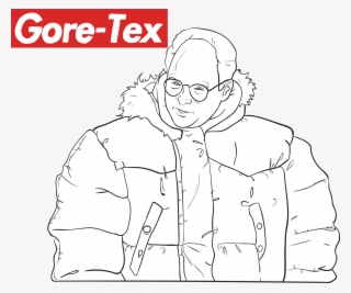 George Costanza Feels A Blustery Wind Blowing Through - Line Art #4588444