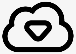 Internet Download Cloud Outline - Icon #4588595