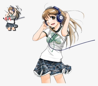 Anime Music Girl Png #4590140