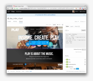 Creative Cloud Extract In The Browser - Creative Cloud Extract #4590195