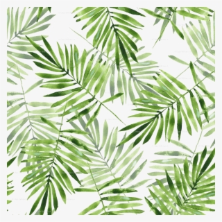 Green Palm Leaves Png Transparent - Palm Leaves Pattern Png #4591606